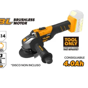 Smerigliatrice angolare brushless Tolsen